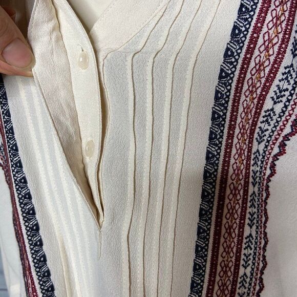 Astr the Label cream long sleeve boho top S - Picture 4 of 5